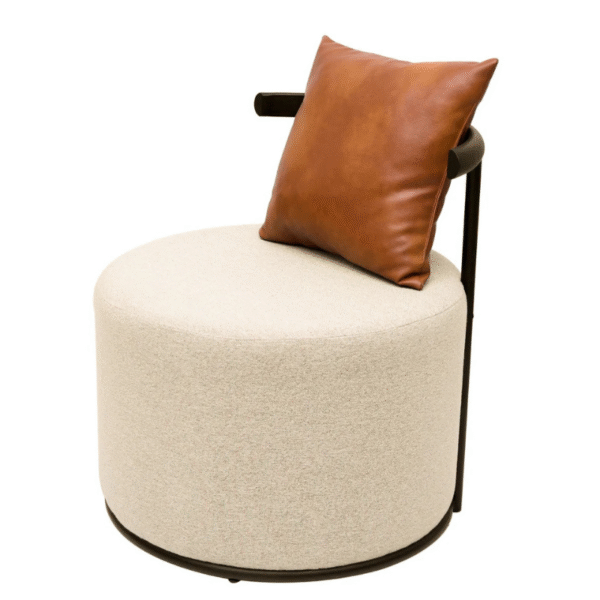Round Accent Chair – Metal Frame